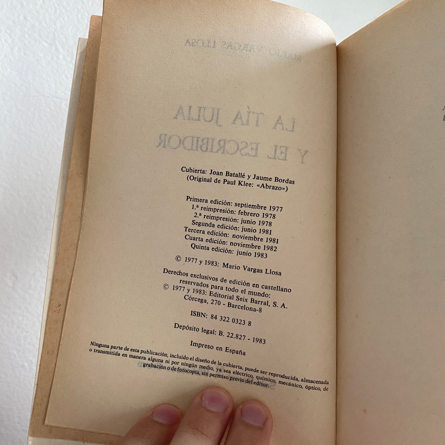 La tía Julia y el escribidor por Mario Vargas Llosa